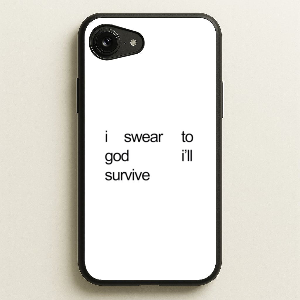 I Swear To God I'll Survive - Lewis Capaldi Phone Case for iPhone 16e