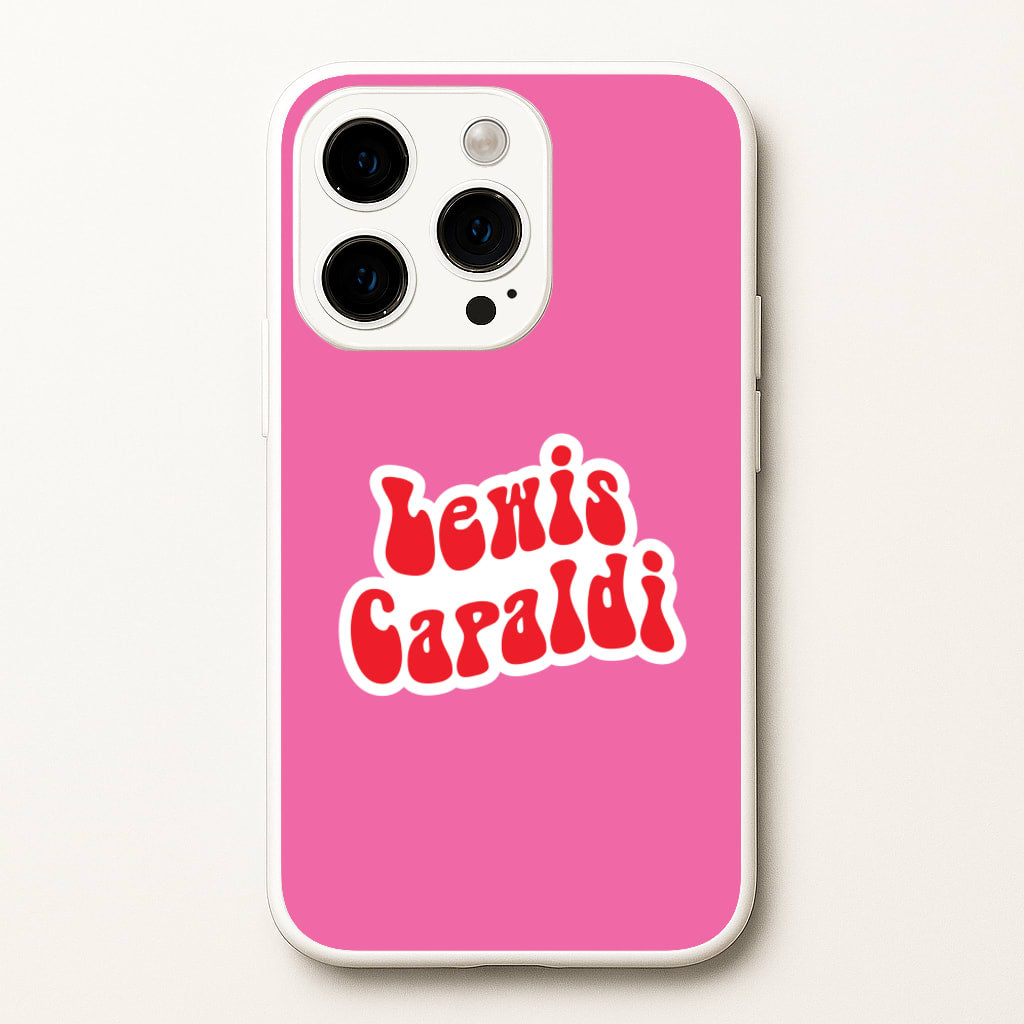 Red Name - Lewis Capaldi Phone Case for iPhone 15 Pro