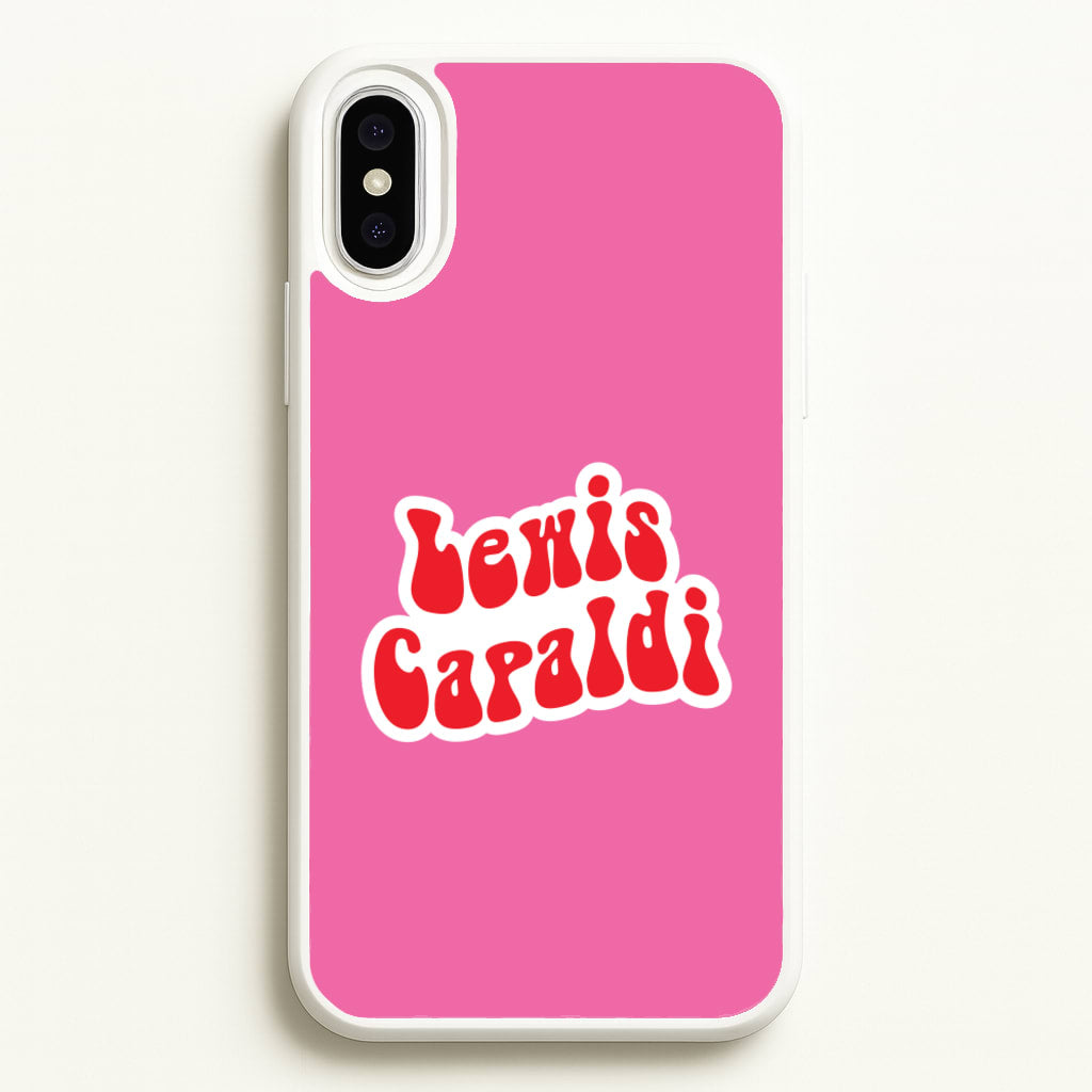 Red Name - Lewis Capaldi Phone Case for iPhone XS Max