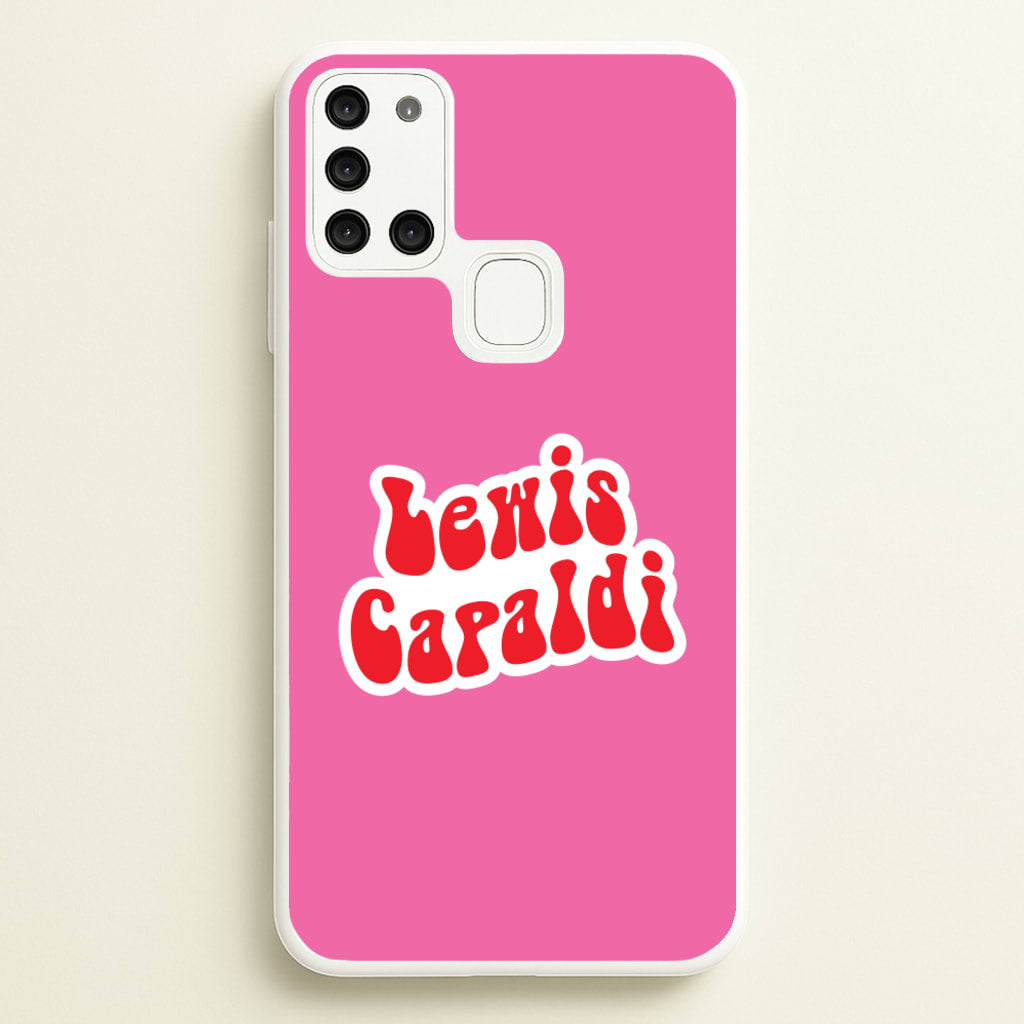 Red Name - Lewis Capaldi Phone Case for Galaxy A21s