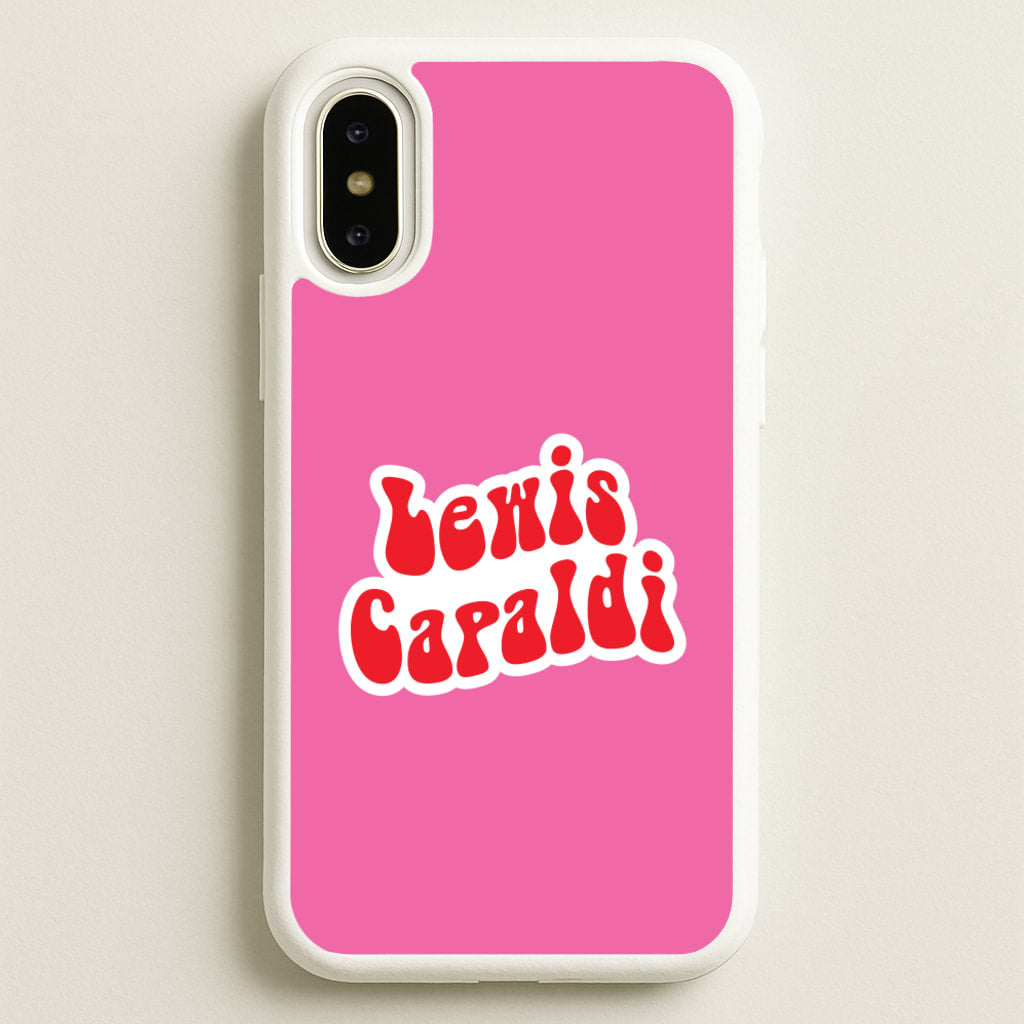 Red Name - Lewis Capaldi Phone Case for iPhone X / XS