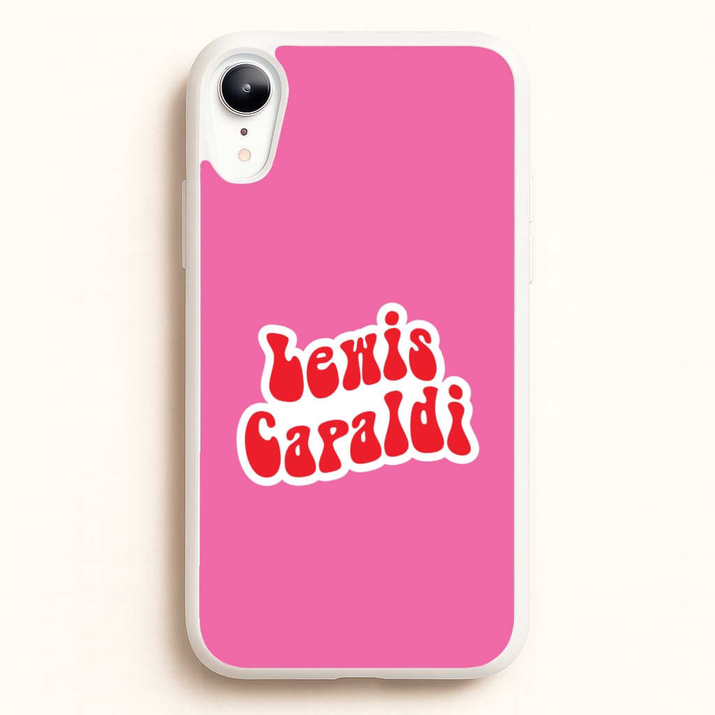 Red Name - Lewis Capaldi Phone Case for iPhone XR