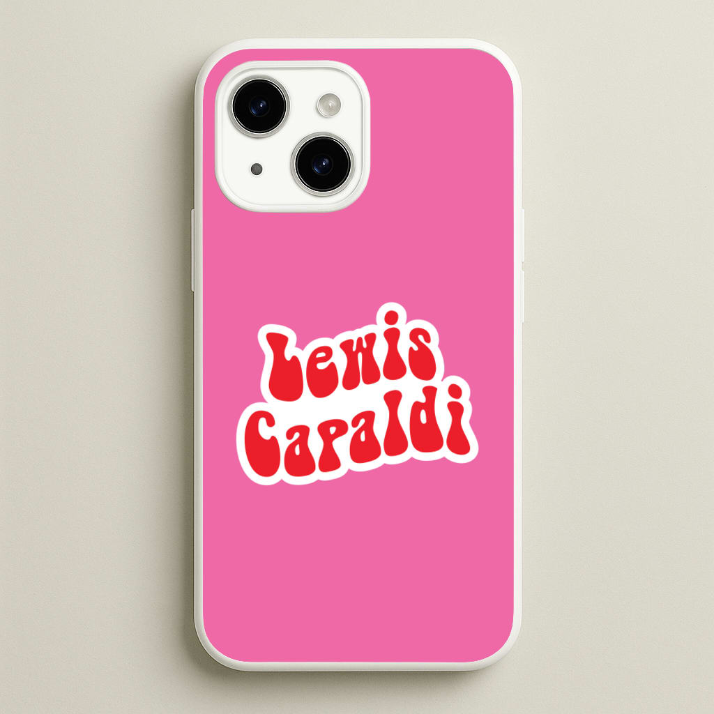 Red Name - Lewis Capaldi Phone Case for iPhone 15 Plus