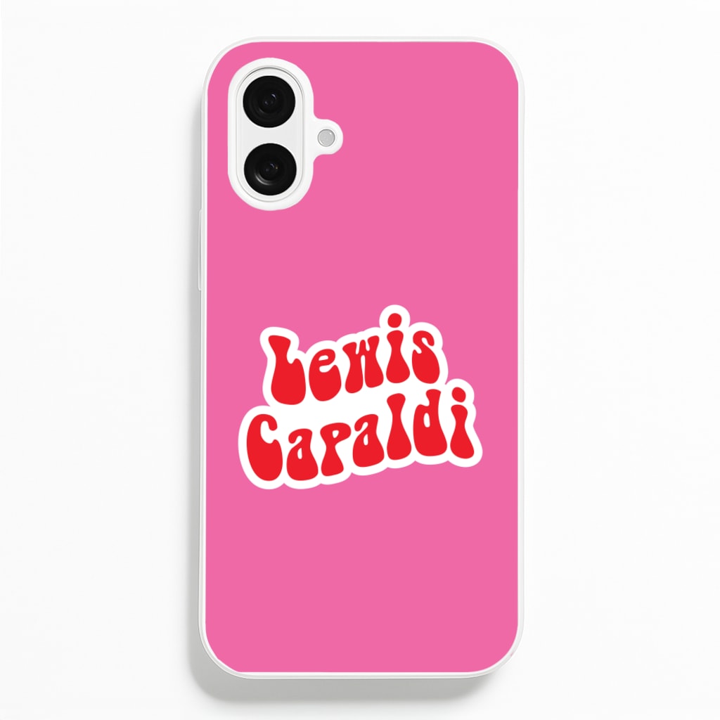 Red Name - Lewis Capaldi Phone Case for iPhone 16 Plus