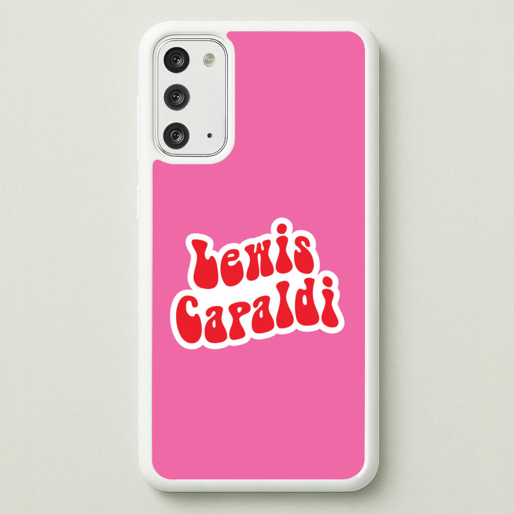 Red Name - Lewis Capaldi Phone Case for Galaxy Note 20