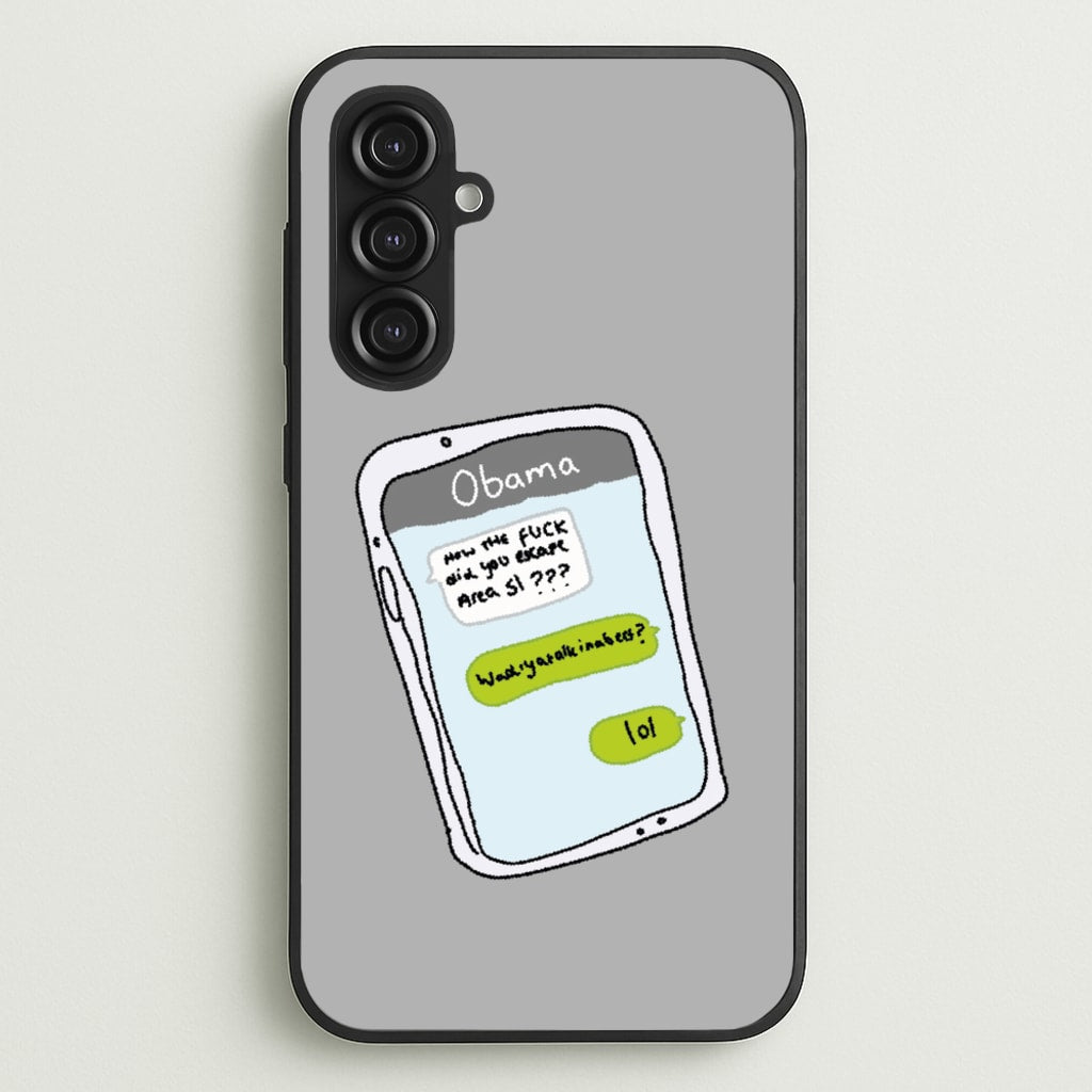 Messaging Obama - Big Lez Phone Case for Galaxy S23FE