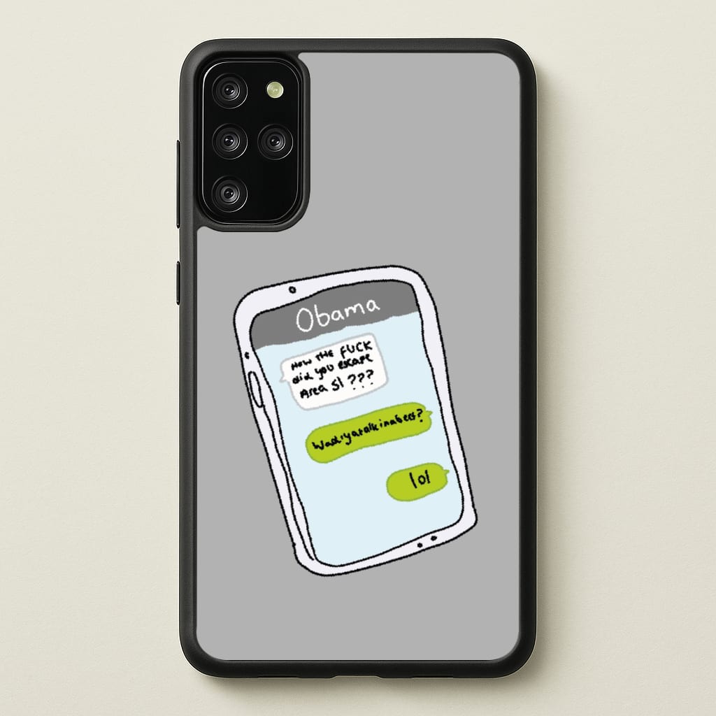 Messaging Obama - Big Lez Phone Case for Galaxy S20 Plus