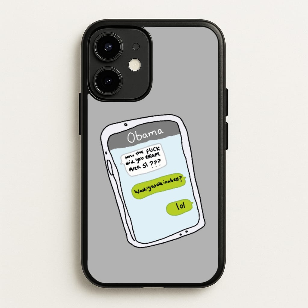 Messaging Obama - Big Lez Phone Case for iPhone 12 Mini
