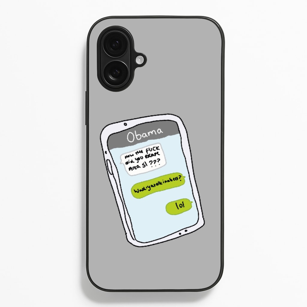 Messaging Obama - Big Lez Phone Case for iPhone 16 Plus