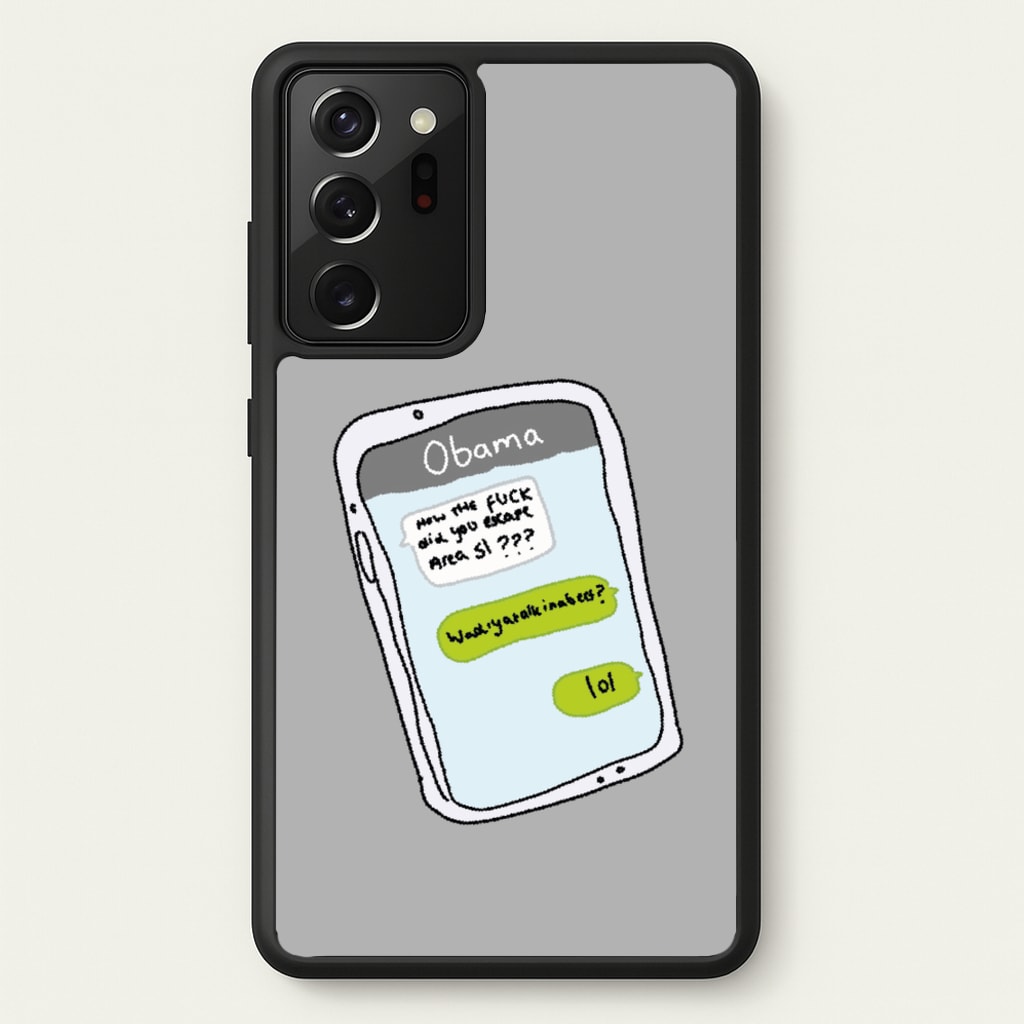 Messaging Obama - Big Lez Phone Case for Galaxy Note 20 Ultra