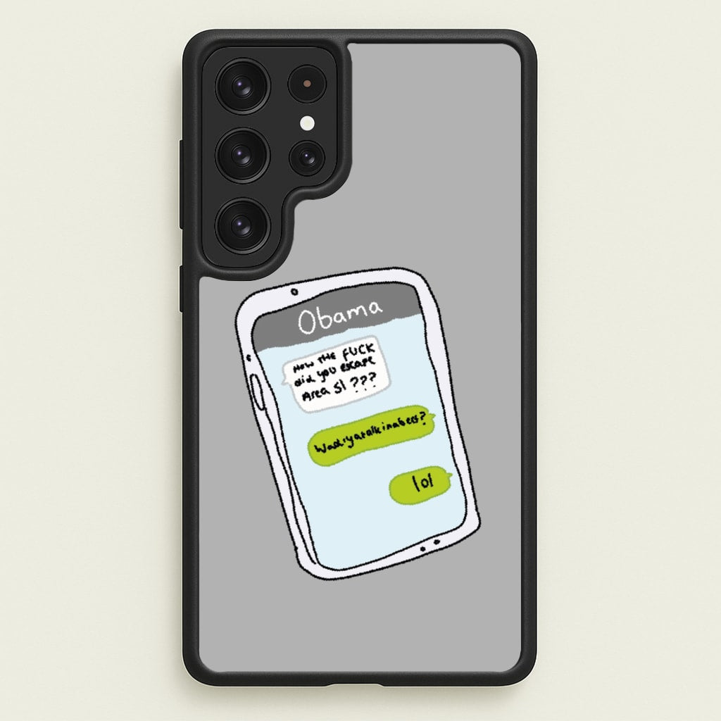 Messaging Obama - Big Lez Phone Case for Galaxy S23 Ultra