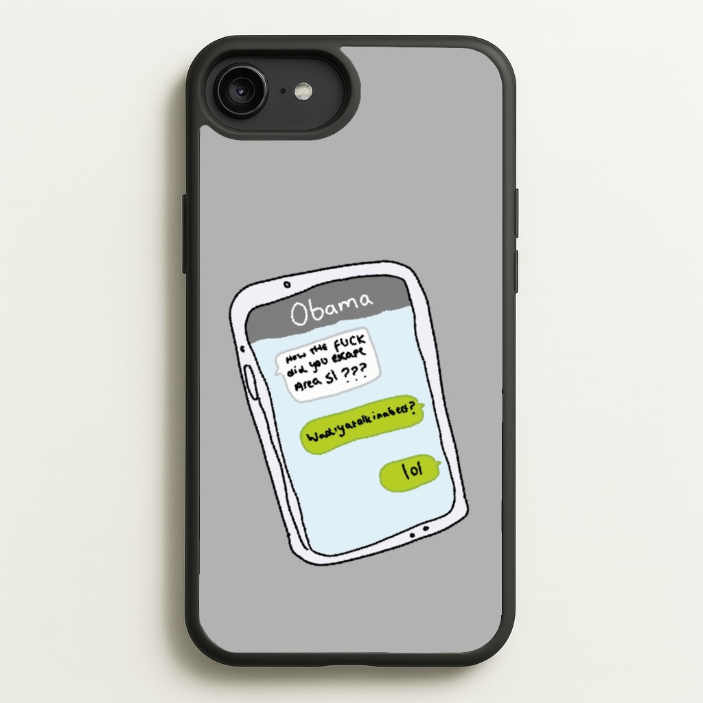 Messaging Obama - Big Lez Phone Case for iPhone 6 Plus / 7 Plus / 8 Plus