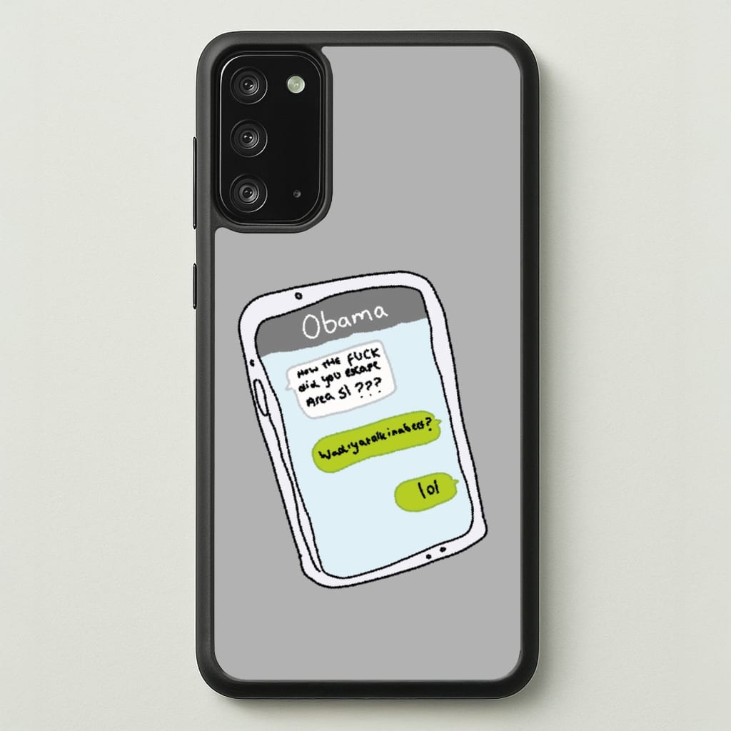 Messaging Obama - Big Lez Phone Case for Galaxy Note 20