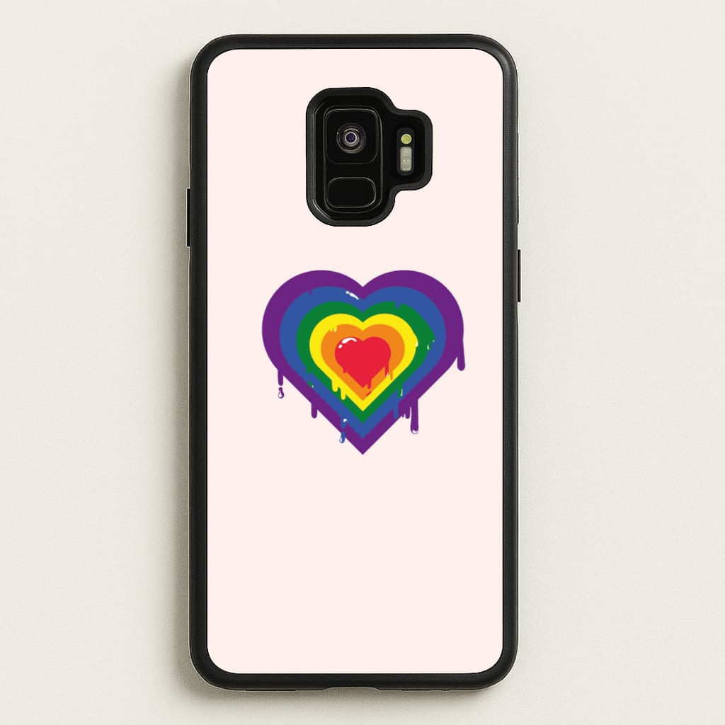 Dripped heart - Pride - LGBT Phone Case for Galaxy S9
