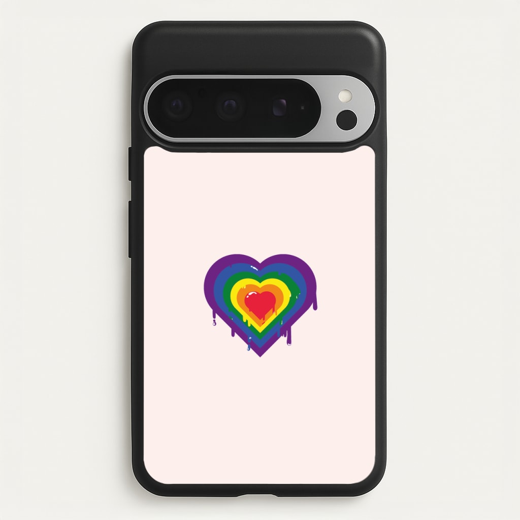 Dripped heart - Pride - LGBT Phone Case for Google Pixel 9 Pro XL