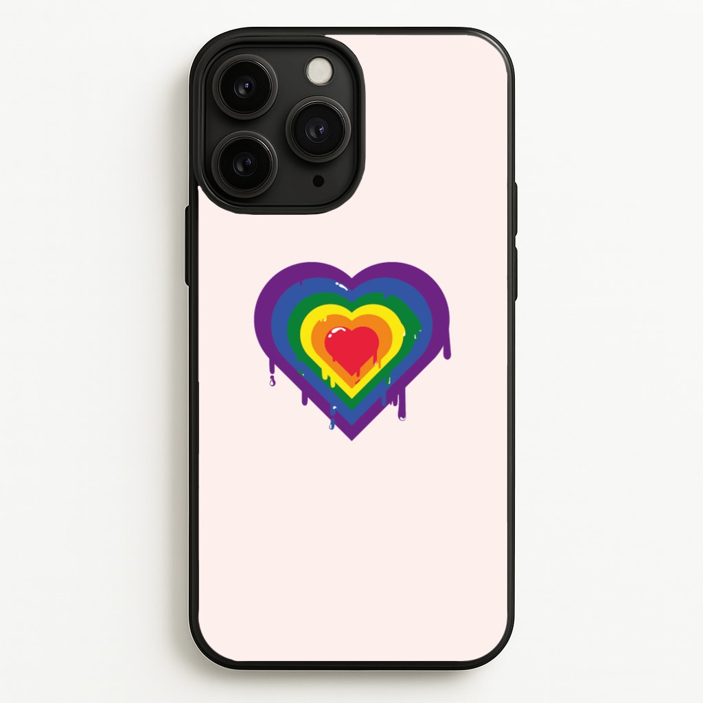 Dripped heart - Pride - LGBT Phone Case for iPhone 11 Pro Max