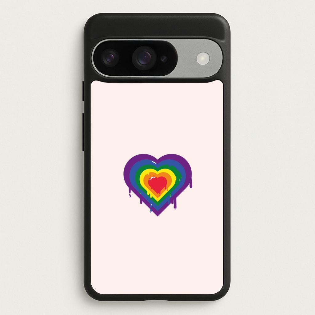 Dripped heart - Pride Phone Case for Google Pixel 10 / 10 Pro
