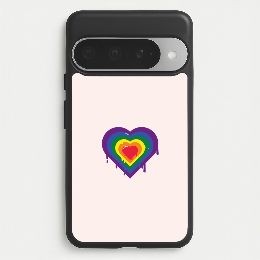 Dripped heart - Pride Phone Case for Google Pixel 10 Pro XL