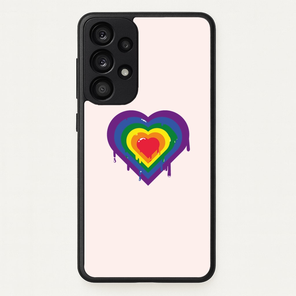 Dripped heart - Pride - LGBT Phone Case for Galaxy A33