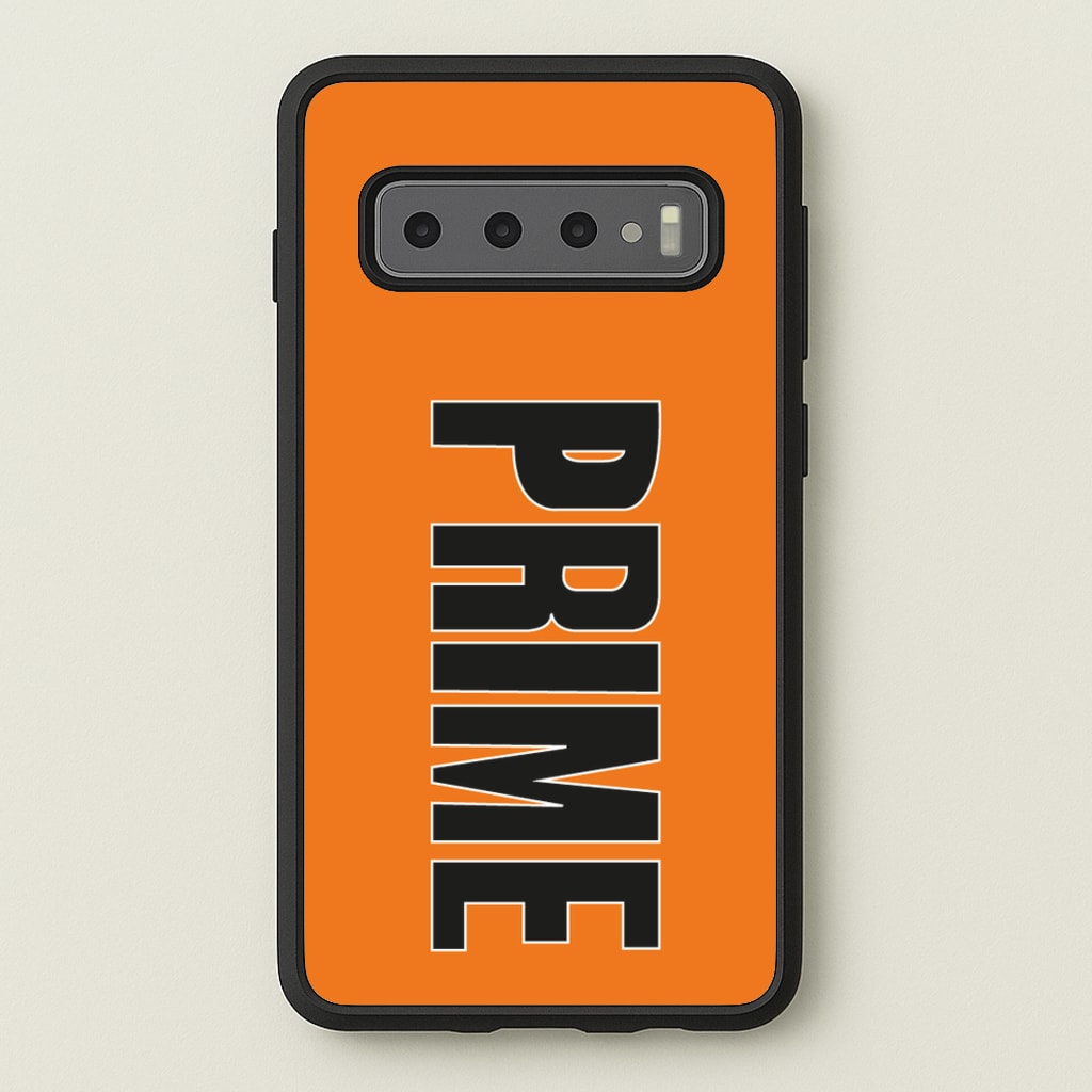 Prime - Orange - Prime Phone Case for Galaxy S10