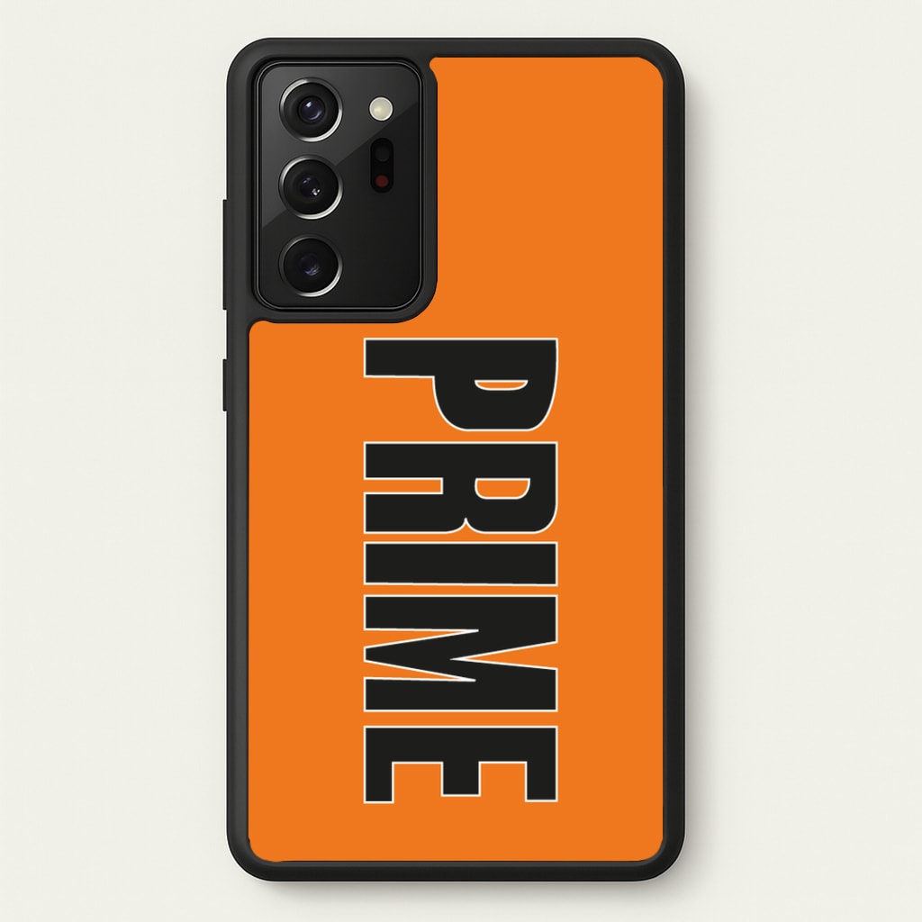 Prime - Orange - Prime Phone Case for Galaxy Note 20 Ultra