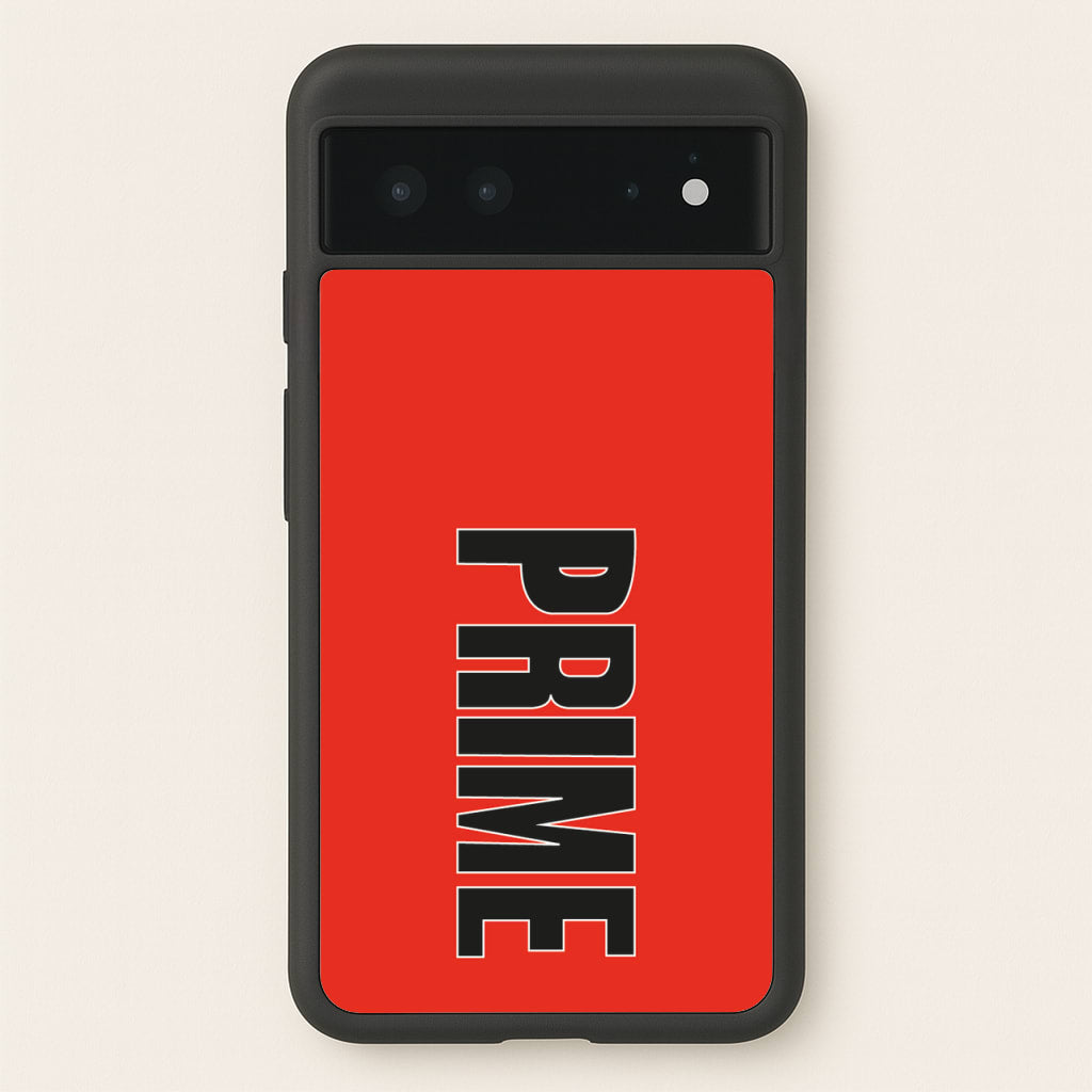 Prime - Red - Prime Phone Case for Google Pixel 6
