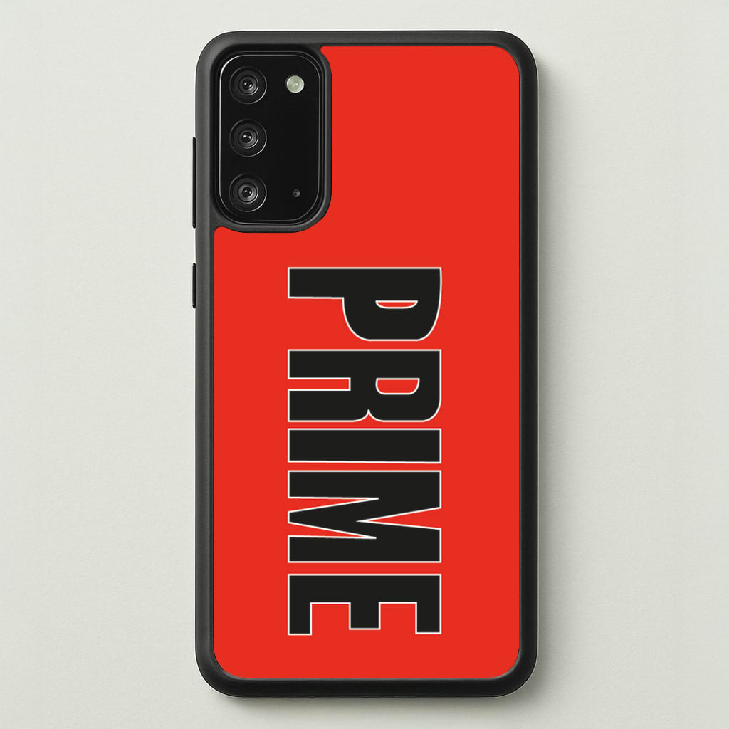 Prime - Red - Prime Phone Case for Galaxy Note 20