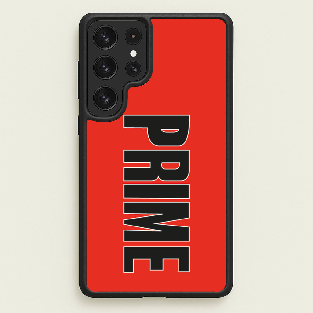 Prime - Red - Prime Phone Case for Galaxy S22 Ultra