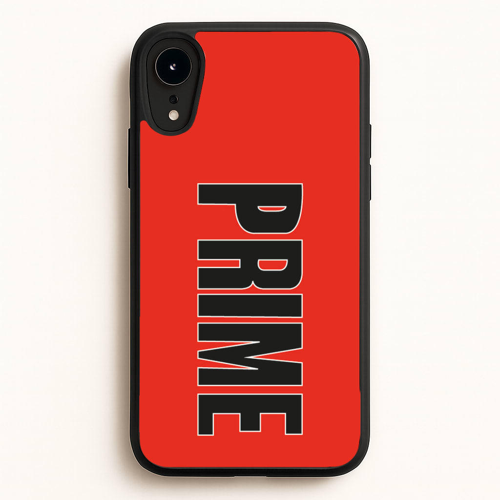 Prime - Red - Prime Phone Case for iPhone XR