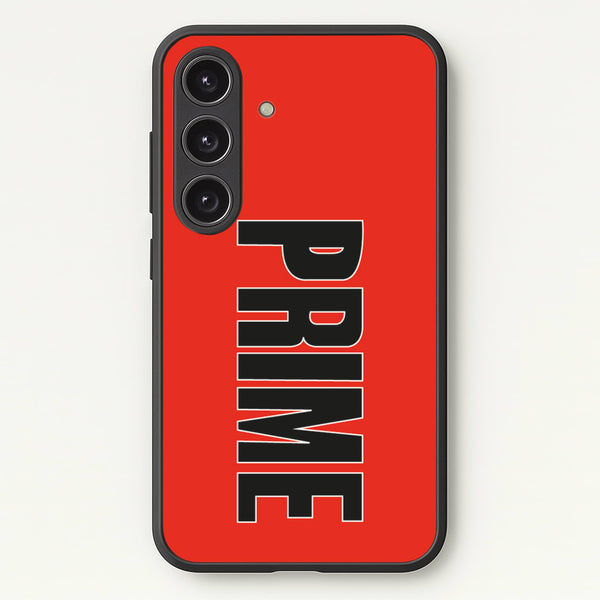 Prime - Red - Prime Phone Case for Galaxy S25