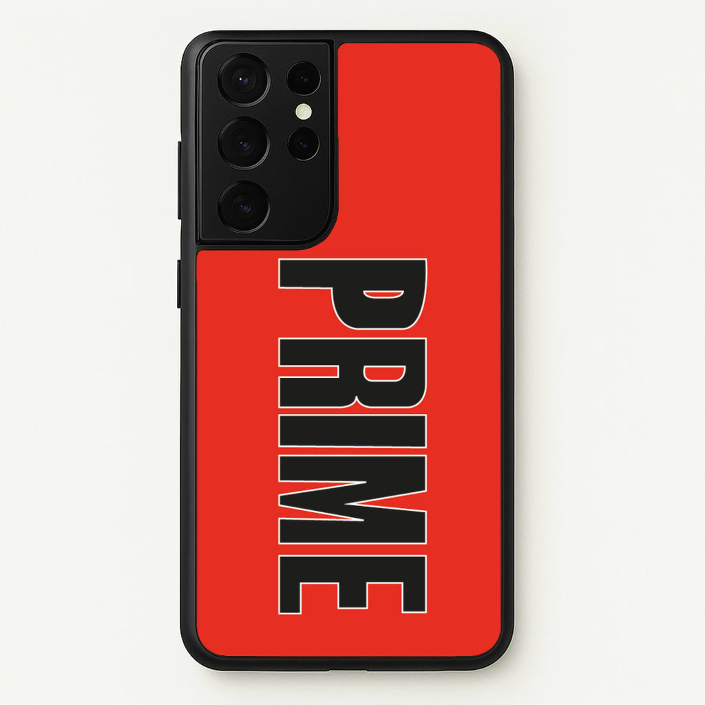 Prime - Red - Prime Phone Case for Galaxy S21 Ultra