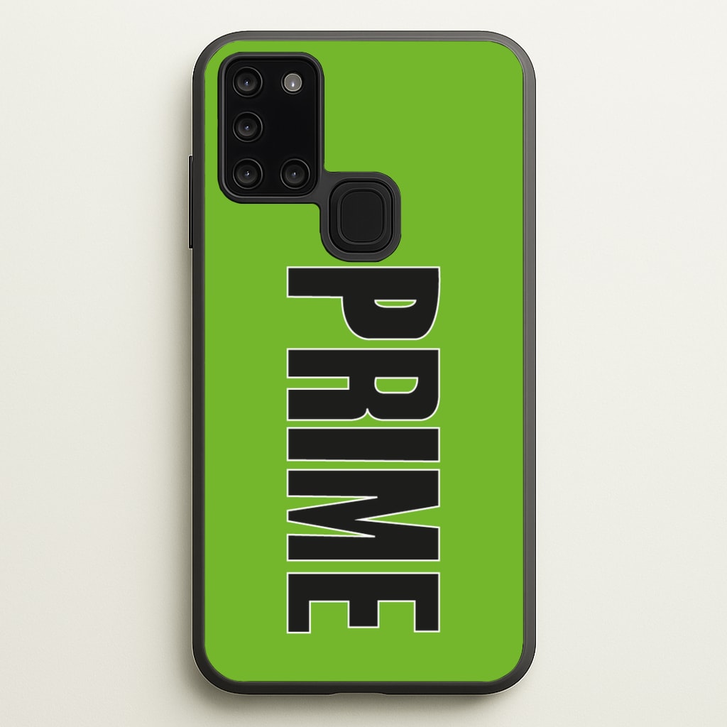 Prime - Green - Prime Phone Case for Galaxy A21s