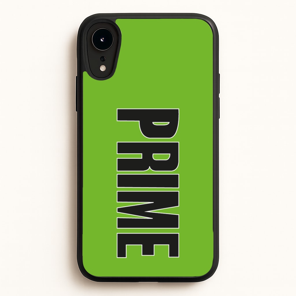 Prime - Green - Prime Phone Case for iPhone XR