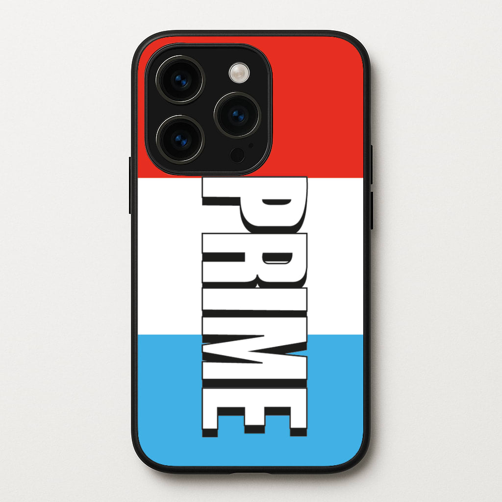 Prime - White And Red - Prime Phone Case for iPhone 14 Pro