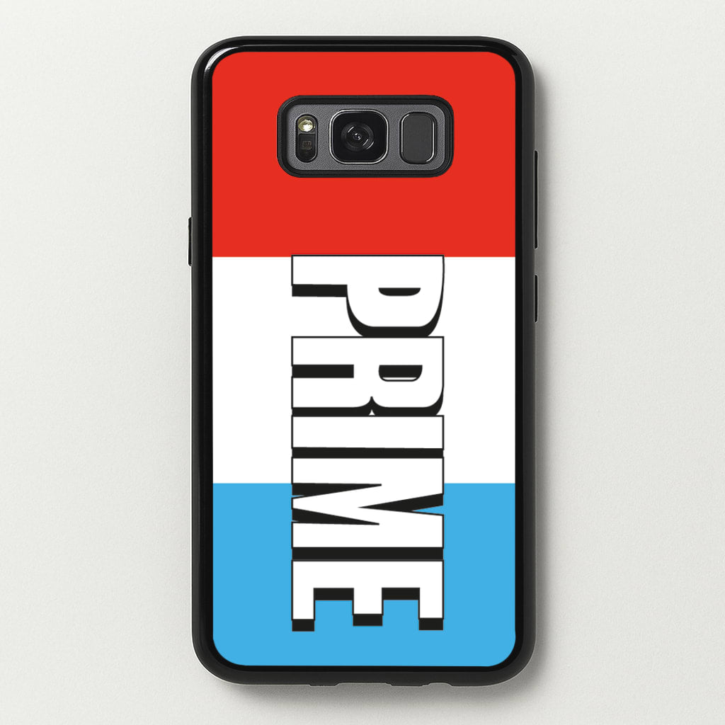 Prime - White And Red - Prime Phone Case for Galaxy S8