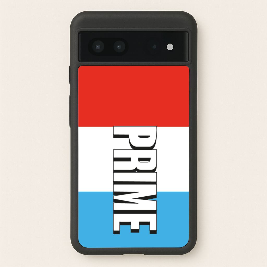 Prime - White And Red - Prime Phone Case for Google Pixel 7