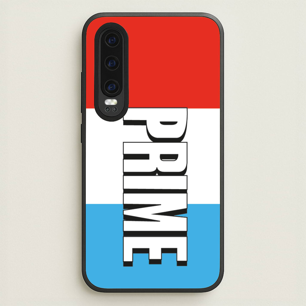 Prime - White And Red - Prime Phone Case for Huawei P30