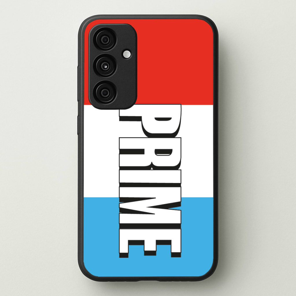 Prime - White And Red - Prime Phone Case for Galaxy A55