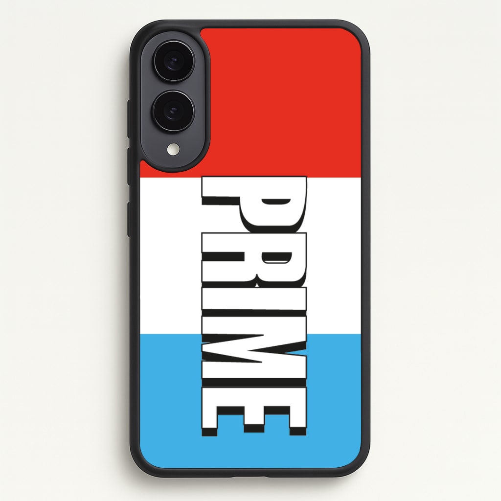 Prime - White And Red - Prime Phone Case for Galaxy S25 Edge