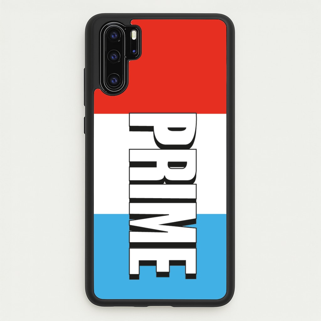 Prime - White And Red - Prime Phone Case for Huawei P30 Pro