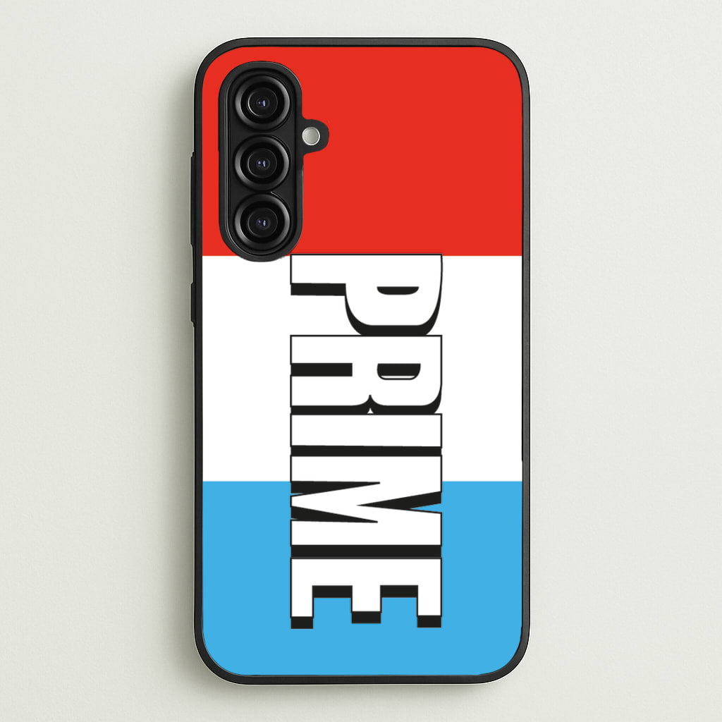 Prime - White And Red - Prime Phone Case for Galaxy A16