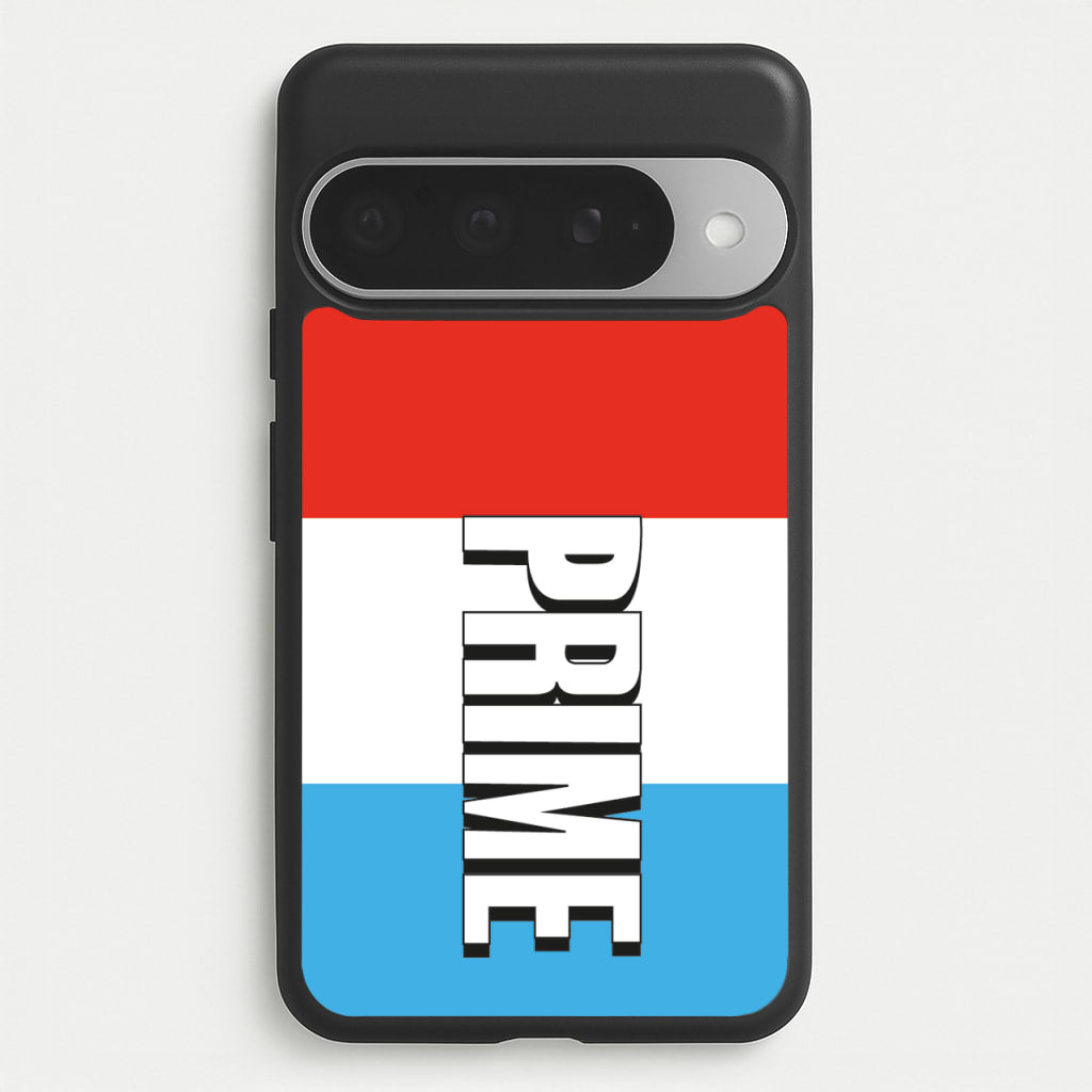 Prime - White And Red Phone Case for Google Pixel 10 Pro XL