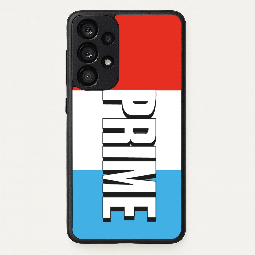 Prime - White And Red - Prime Phone Case for Galaxy A53