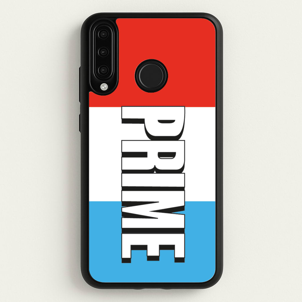 Prime - White And Red - Prime Phone Case for Huawei P30 Lite