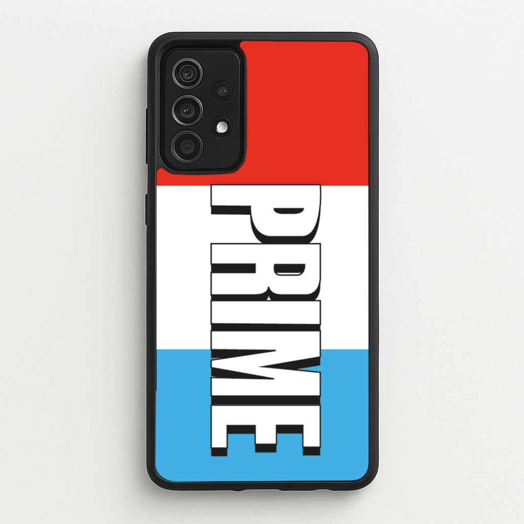Prime - White And Red - Prime Phone Case for Galaxy A52 / A52s