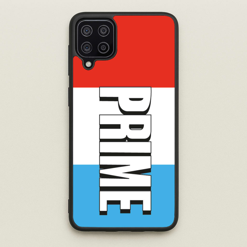 Prime - White And Red - Prime Phone Case for Galaxy A12