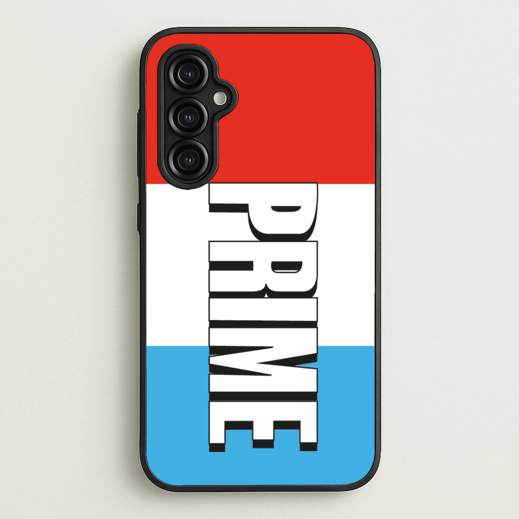 Prime - White And Red - Prime Phone Case for Galaxy A14