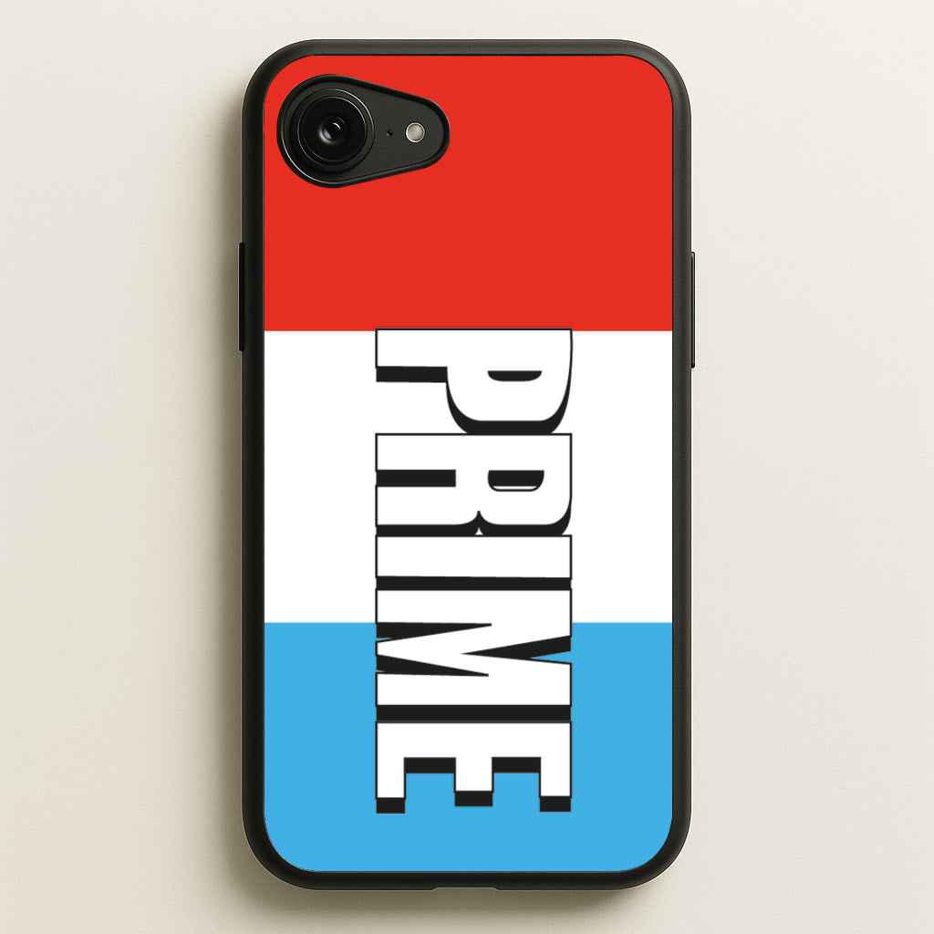 Prime - White And Red - Prime Phone Case for iPhone 16e