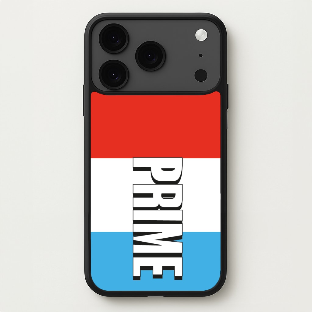 Prime - White And Red Phone Case for iPhone 17 Pro Max