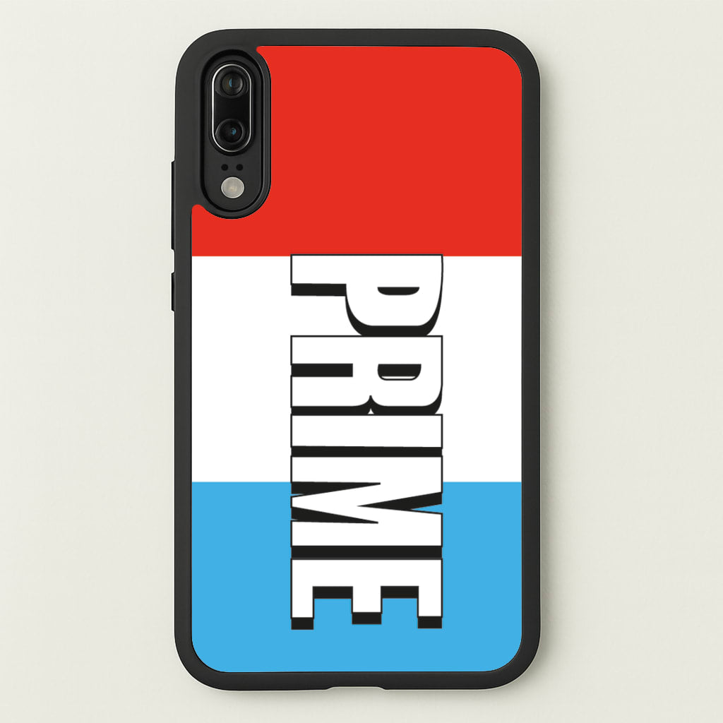 Prime - White And Red - Prime Phone Case for Huawei P20